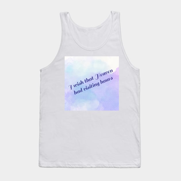 Visiting Hours Ed Sheeran Tank Top by marisaj4488